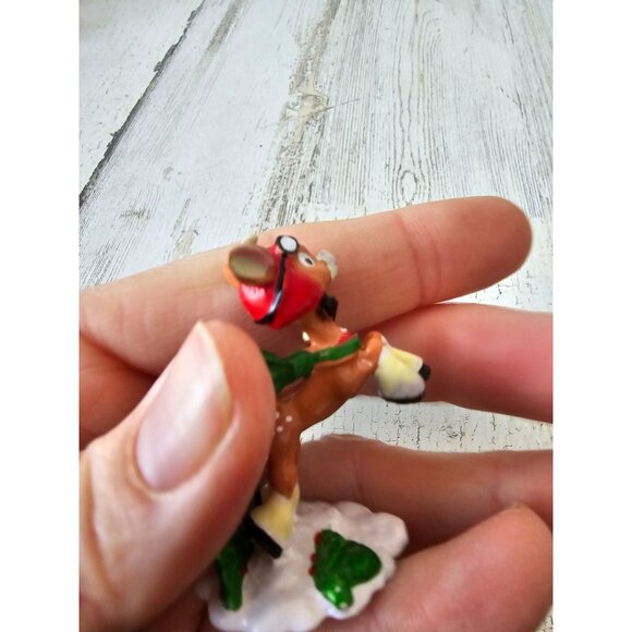 Enesco Prince mini pewter reindeer deer North Pole village figurine vintage zimi - Picture 4 of 7